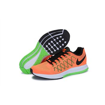 Men's Nike Air Zoom Pegasus 32 Running Shoes Orange/Green/Black 749340-803