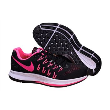 Women's Nike Air Zoom Pegasus 33 Running Shoes Black/Pink