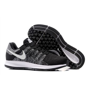 Men's Nike Air Zoom Pegasus 33 Running Shoes Black/White