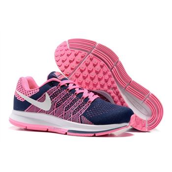 Women's Nike Air Zoom Pegasus 33 Running Shoes Navy/Pink/White