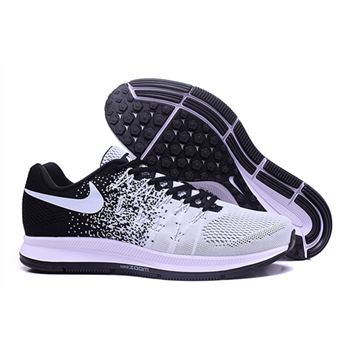 Men's Nike Air Zoom Pegasus 33 Running Shoes Black/White