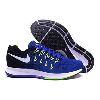 Men's Nike Air Zoom Pegasus 33 Running Shoes Black/Royal Blue/White