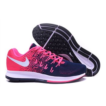Women's Nike Air Zoom Pegasus 33 Running Shoes Navy/Peach/White