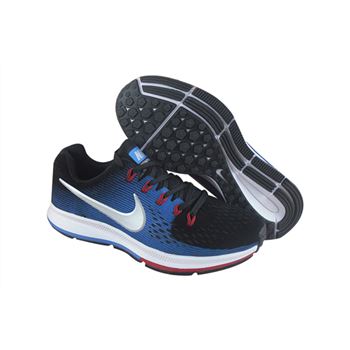 Men's Nike Air Zoom Pegasus 34 Running Shoes Black/Royal Blue
