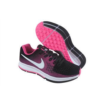 Women's Nike Air Zoom Pegasus 34 Running Shoes Black/Pink