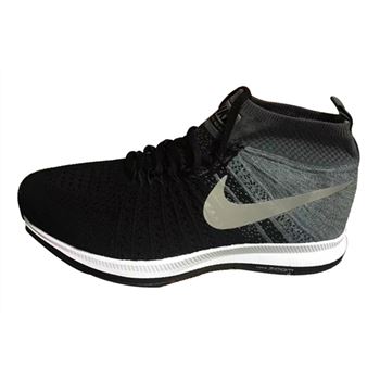 Men's Nike Air Zoom Pegasus All Out Flyknit Running Shoes Black/Wolf Grey/Pure Platinum/White