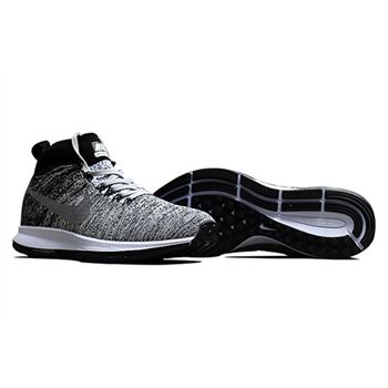 Men's Nike Air Zoom Pegasus All Out Flyknit Running Shoes Wolf Grey/Black/Pure Platinum/White