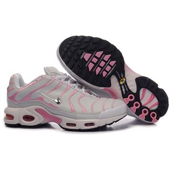 Women's Nike Air Max TN Shoes Grey Pink White