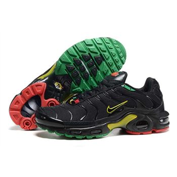 Men's Nike Air Max TN Shoes Black Yellow Green Red