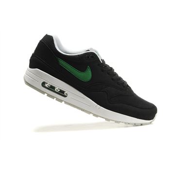 Discount Men's Nike Air Max 1 Shoes Black White Green Restock Sale