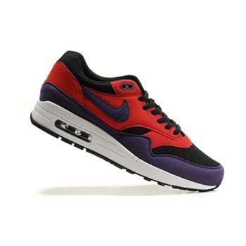 Wholesale Men's Nike Air Max 1 Shoes Red Purple Black Discount Sale