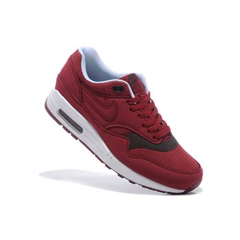 Online Shopping Men's Nike Air Max 1 Shoes Wine Black Clearance Sale