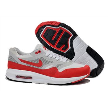 Best Price Men's Nike Air Max 1 Shoes Gray Red Online Retail