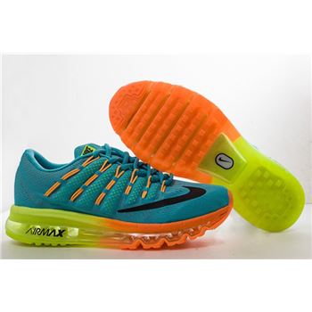 Nike Air Max 2016 806771 403 Running Shoe For Man Jade orange fluorescent Green