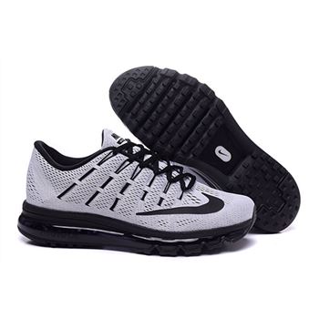 Nike Air Max 2016 For Mens White Black Sneakers 806771 101