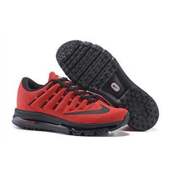 Nike Air Max 2016 Team Red Black Black Running Shoes For Women 806771 303