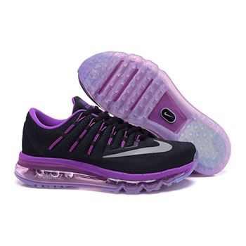 Nike Air Max 2016 Women's Black Purple Running Shoe 806772 015