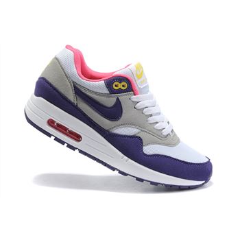Cheap Price Women's Nike Air Max 1 Shoes Gray Purple Pink On Clearance