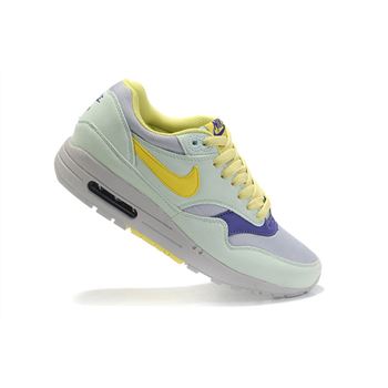Outlet Women's Nike Air Max 1 Shoes Mint Yellow Gray Sale Clearance