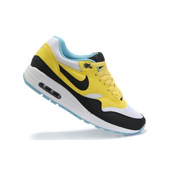 Restock Sale Women's Nike Air Max 1 Shoes Black Yellow White Online Discount