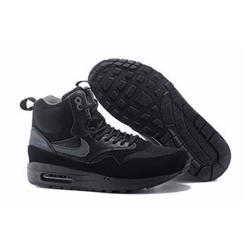 Outlet Clearance Women's Nike Air Max 1 Mid Sneakerboot LB QS Boots Black 685267-001 Cheap Shop